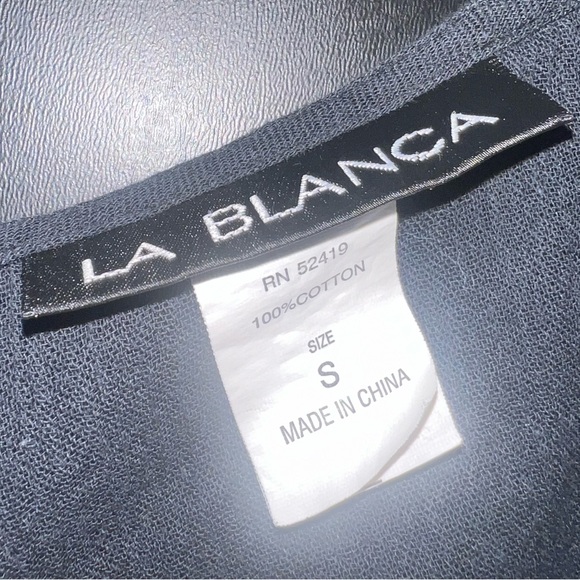 La Blanca Island Fare Tunic Swim Coverup crochet Detailed size Small EUC - Picture 4 of 4